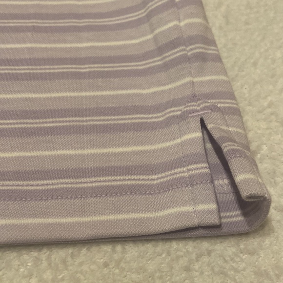 LANDS END Size XL TraditionL Fit 3 Button Polo Shirt Lavender - Picture 7 of 8